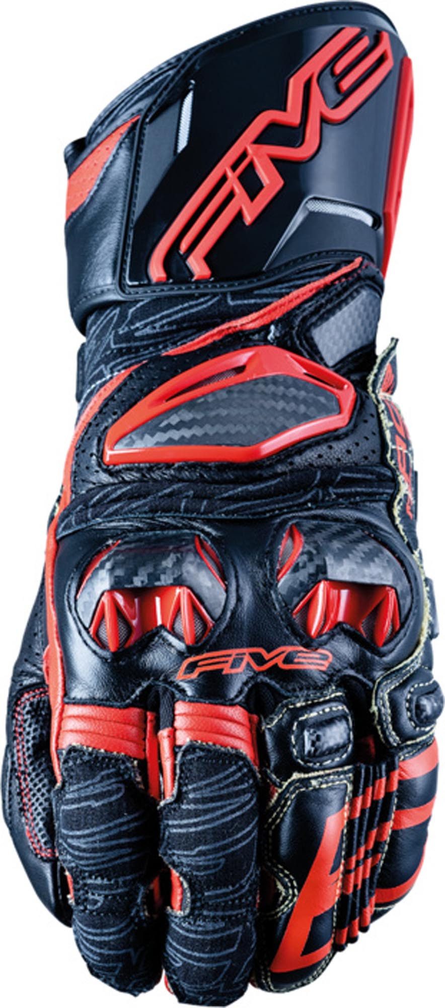 Five Motorradhandschuhe RFX Race Motorrad Handschuhe mit Fingerbrücke,lange Stulpe