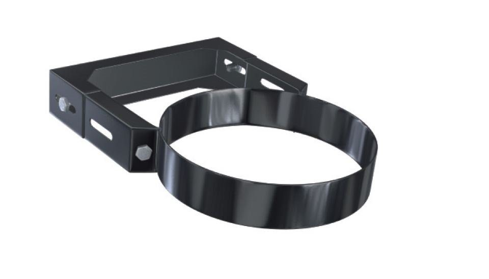 Schornstein-Zentrallager Wandhalter Wandabstandshalter verstellbar für DW Schornstein DW300 - 150 mm