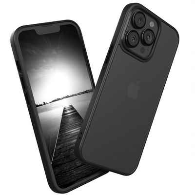 EAZY CASE Handyhülle Outdoor Case für Apple iPhone 13 Pro 6,1 Zoll, Hülle Outdoor kratzfest Schutzhülle mit Kameraschutz Robust Schwarz