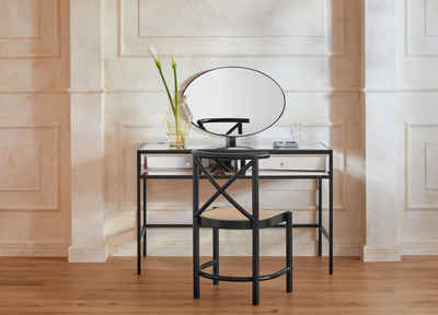 Guido Maria Kretschmer Home&Living Schminktisch »Hivero«, 2 cm starke Tischplatte, verspiegelt, Pflegeleicht, Breite 120 cm