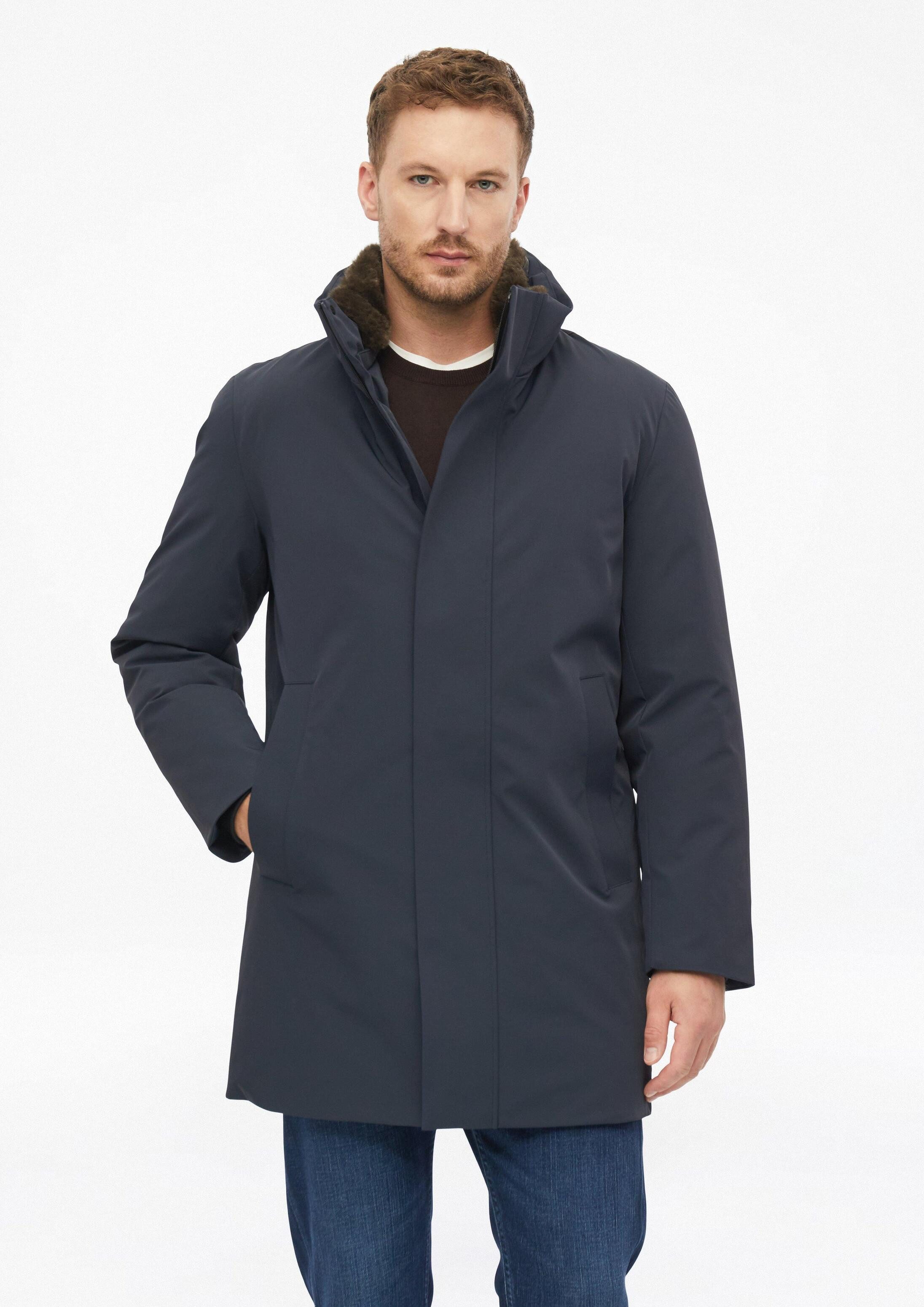 s.Oliver T-Shirt Outdoor-Mantel Hochwertiger Parka mit Webpelz und Thermore®-Füllung