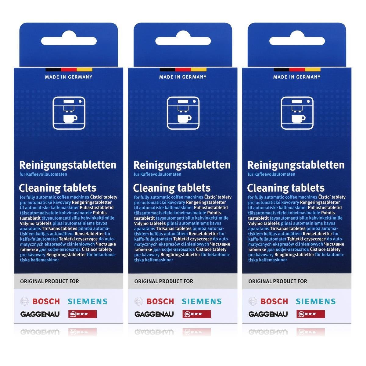 BOSCH 3x Bosch TCZ6001 Reinigungstabletten für Kaffeevollautomaten Reinigungstabletten