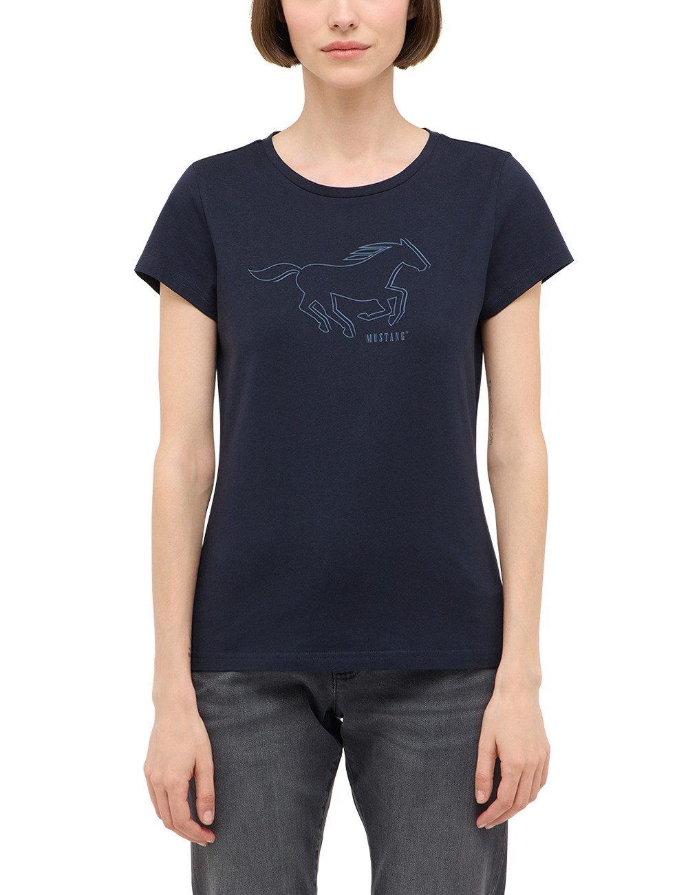 MUSTANG Kurzarmshirt Damen Style Loa