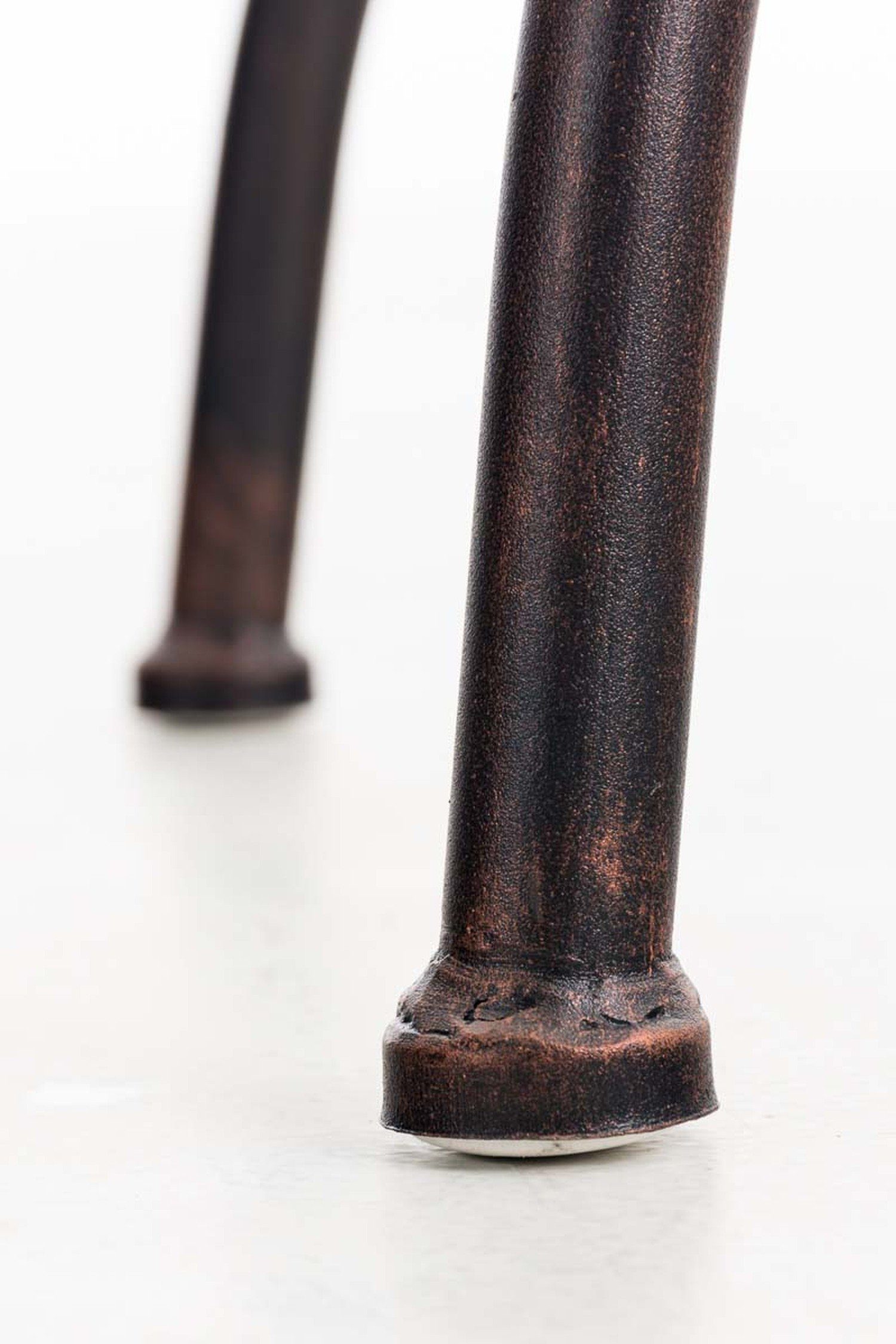 Hocker Barhocker - Metall TPFLiving angenehmer Theke Sitzfläche: für Küche), - Essen Gestell Metall Fußstütze & Bronze (mit