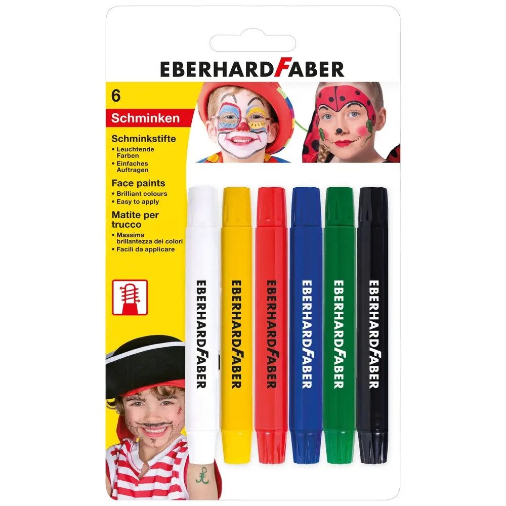 Eberhard Faber Buntstift ''Drehbare Schminkstifte mit hoher Farbintensität, Dermatologisch gete
