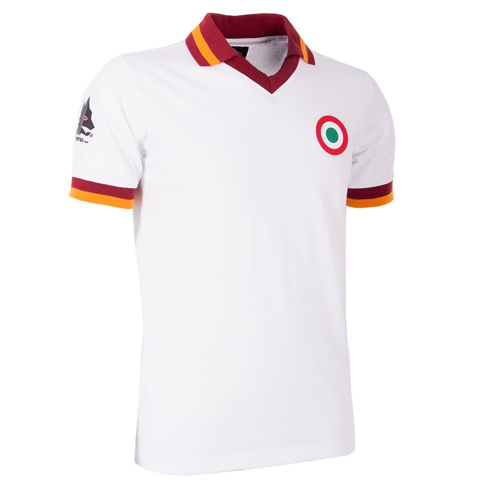 COPA Fußballtrikot Retro Trikot AS Roma 1980/81 Bestick Vereinsemblem