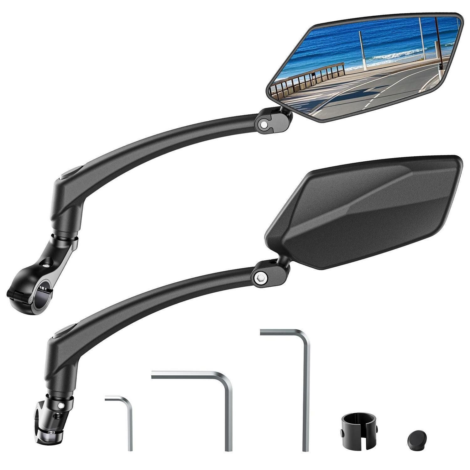 LuxusKollektion Fahrradspiegel Fahrradspiegel E-Bike 360° verstellbar