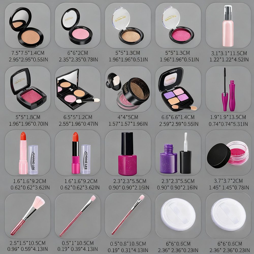 CLTYQ Lernspielzeug Kinder Schminkkoffer,Kosmetikset für Prinzessin,Rollens günstig online kaufen