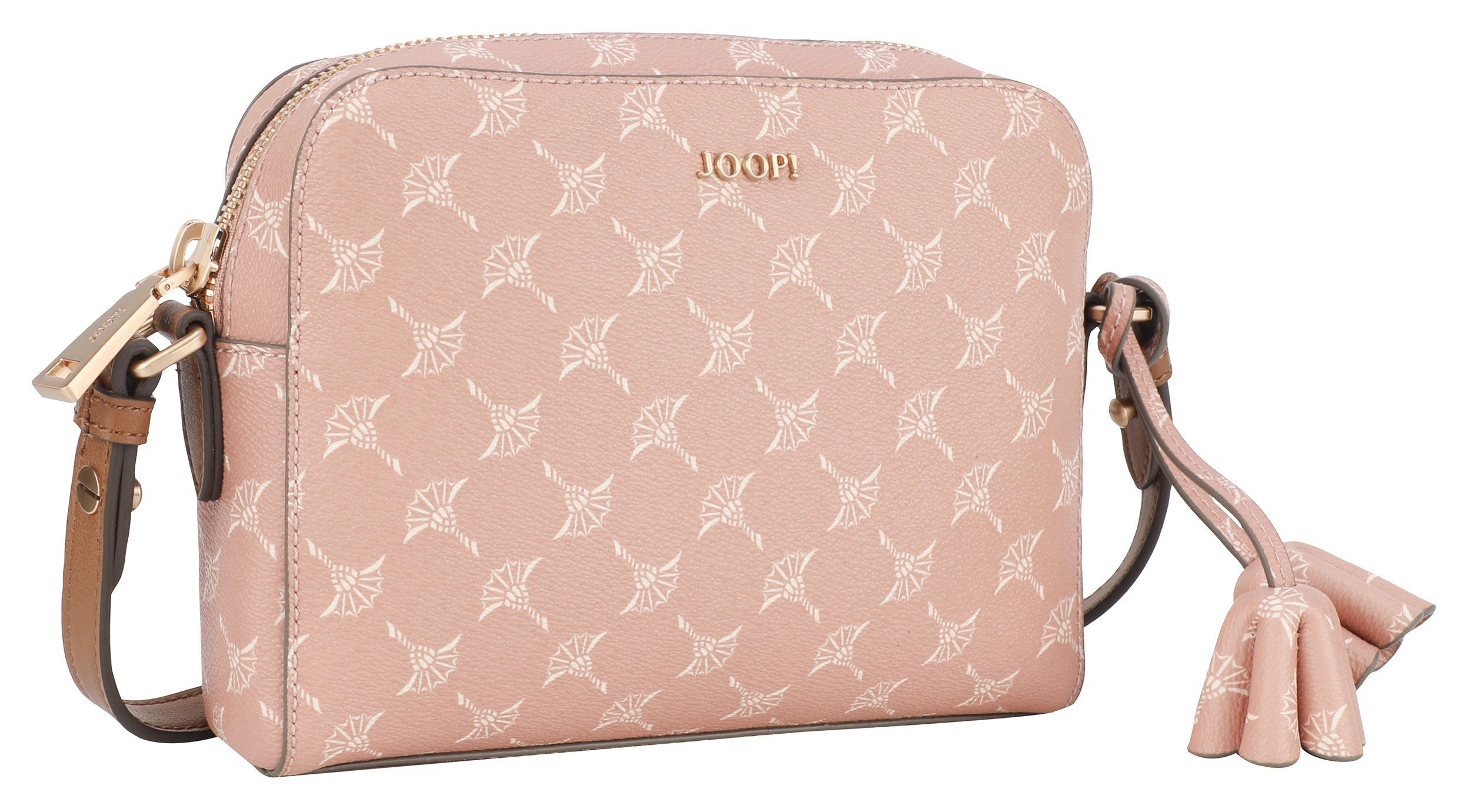 Joop! Umhängetasche cortina shoulderbag mit 1.0 shz, rosa cloe Allover-Kornblumen-Druck