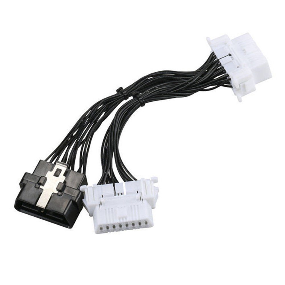 Bolwins A03 KFZ Auto OBD2 Splitter Kabel Adapter 16pi passend für Honda Toyota Elektro-Kabel, OBDII, OBDII (20 cm), Verteiler