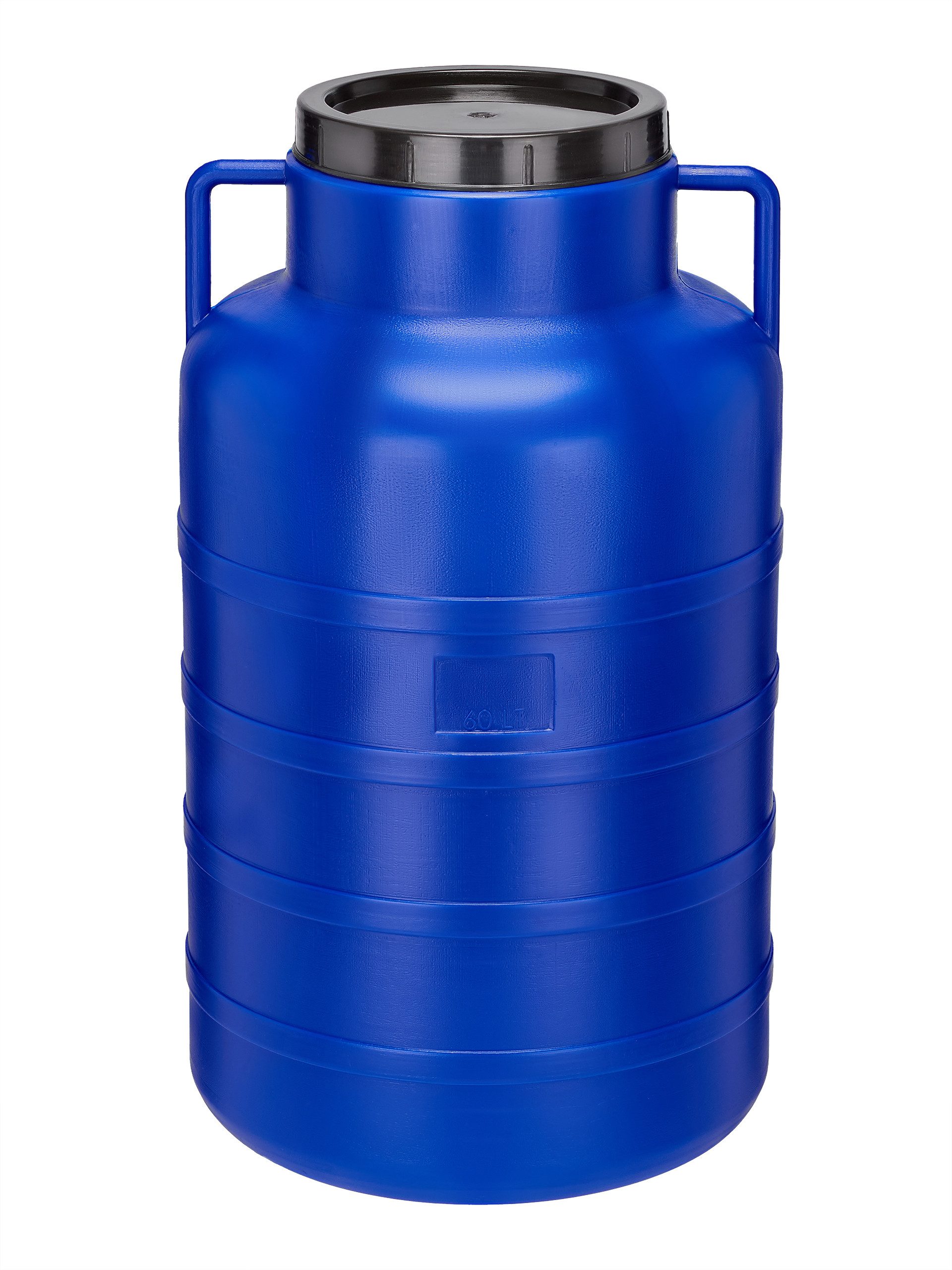 Garronda Regentonne 60L Twist Lebensmittelfass Sauerkrautfass Hobbock Garten GD-0078, Blau, 60 l, (1-tlg)