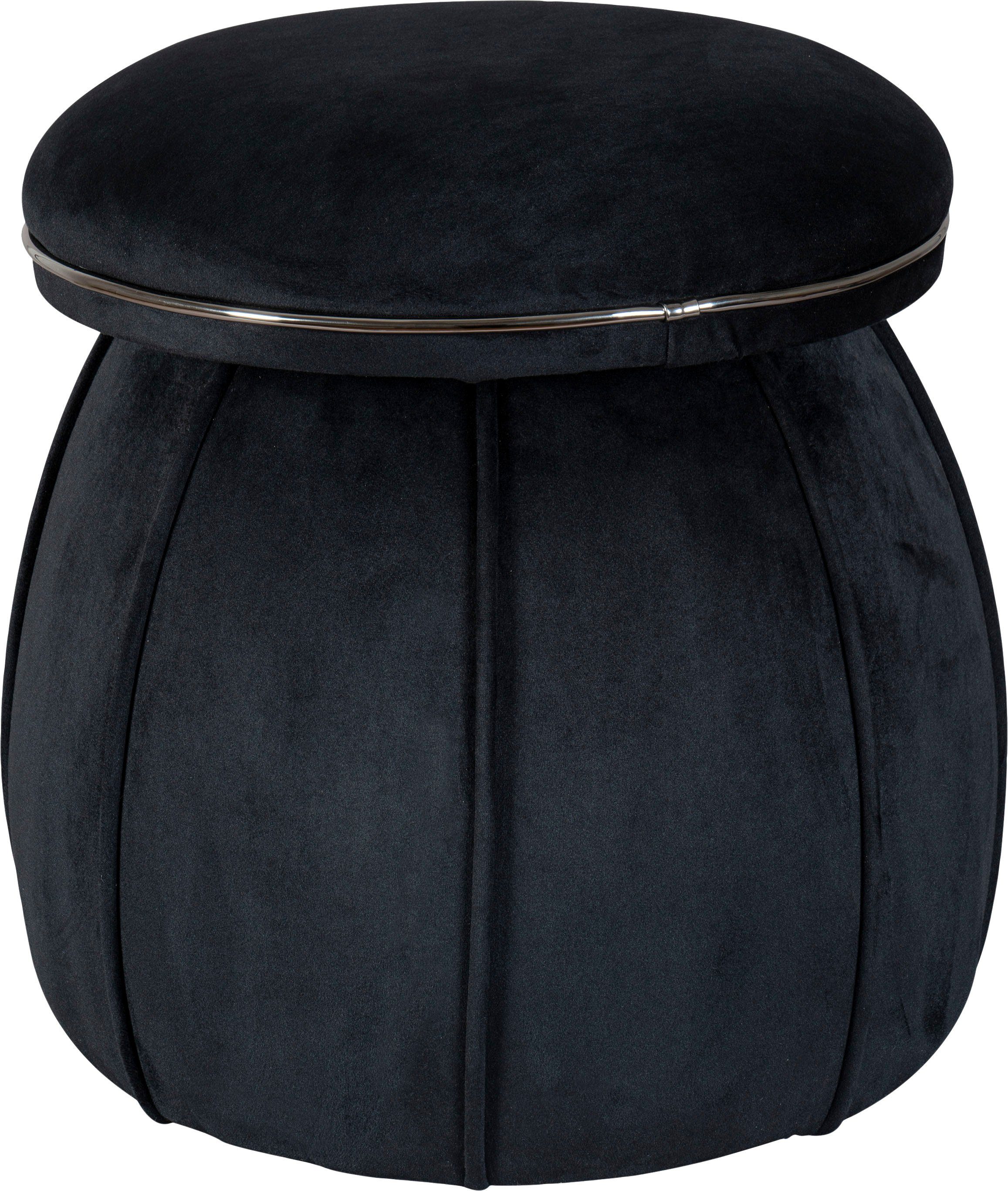 Kayoom Sitzhocker Hocker Corin,extravagante Form,stilvolle Farben,elegant gesteppter Fuß (1 St), komfortabel, hochqualitativ, pflegeleicht, sorgfältig verarbeitet