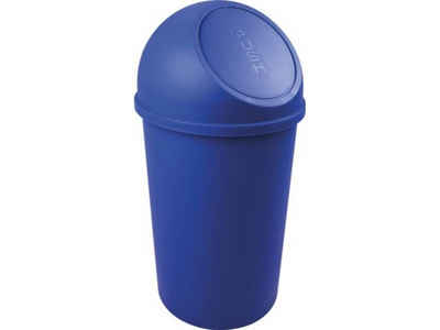 HELIT Mülleimer »Abfallbehälter H615xØ312mm 25l blau HELIT mit Einwurfklappe · stoßfester Kunststoff · Kopfteil abnehmbar«