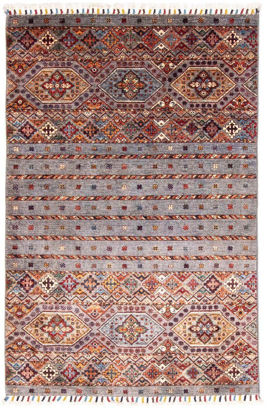 Orientteppich cm mm, Zertifikat mit - Ziegler x Einzelstück Höhe: mehrfarbig, 6 - Handgeknüpft, rechteckig, morgenland, Wohnzimmer, 103 155