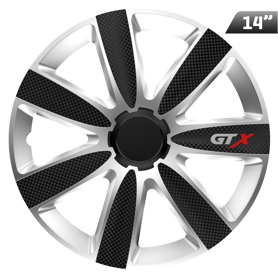 Radkappen GTX carbon, 14 in Zoll, (Set, 4-St., 4-teilig)