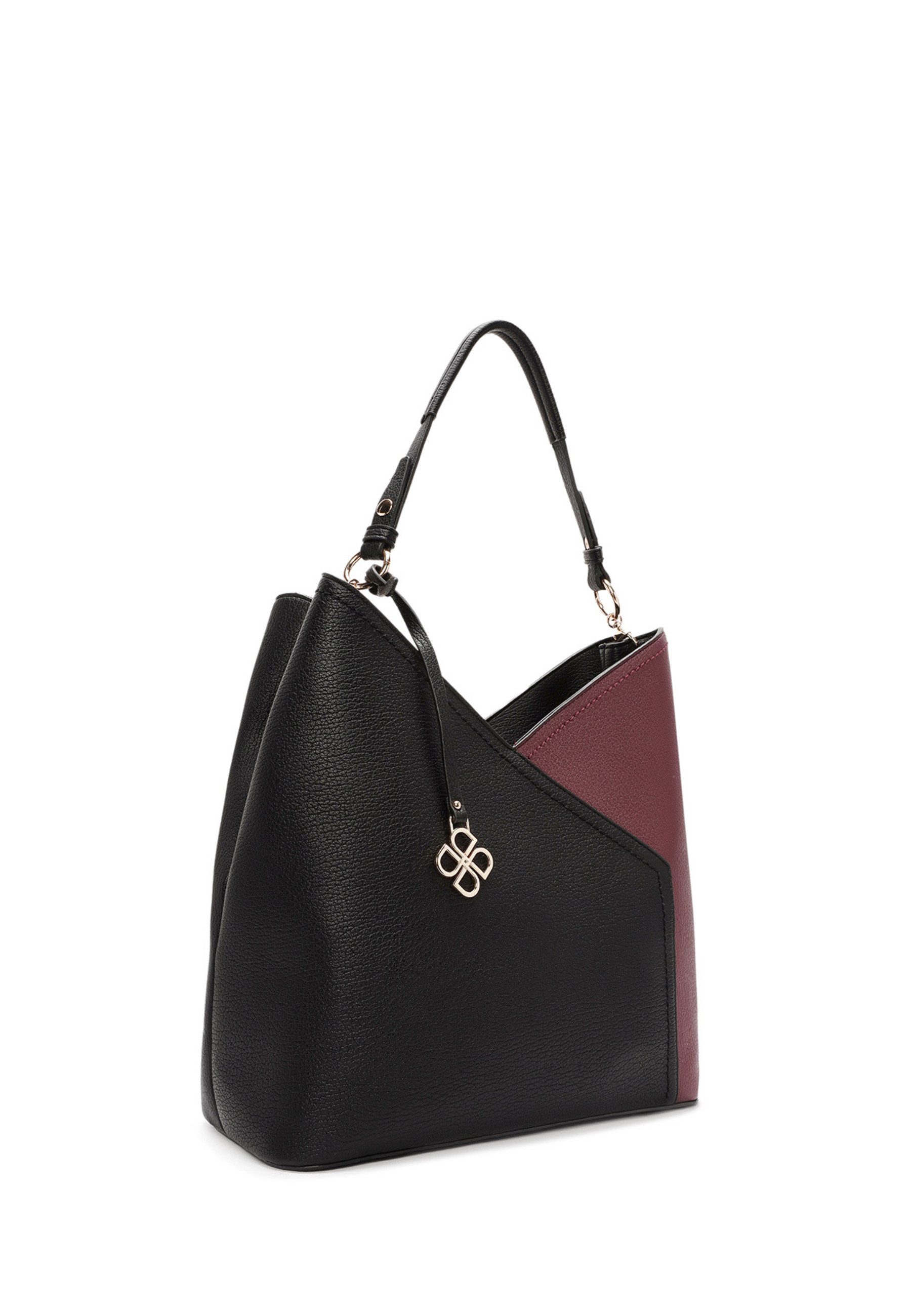 Derimod Umhängetasche Schultertasche aus Kunstleder, Kunstleder, Schulterriemen, Groß