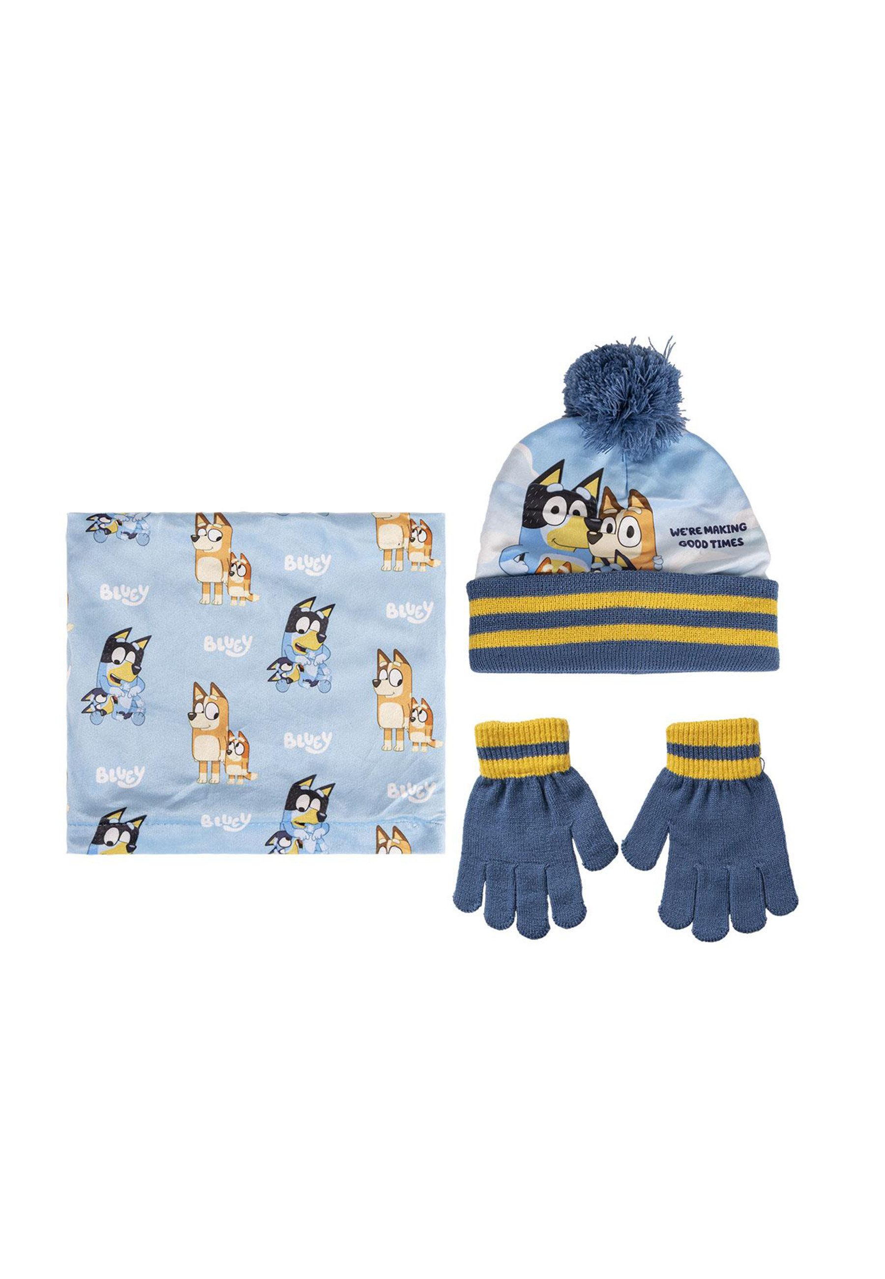 Disney Schlupfmütze 3 Satz Stücke Snood Bluey (Set)