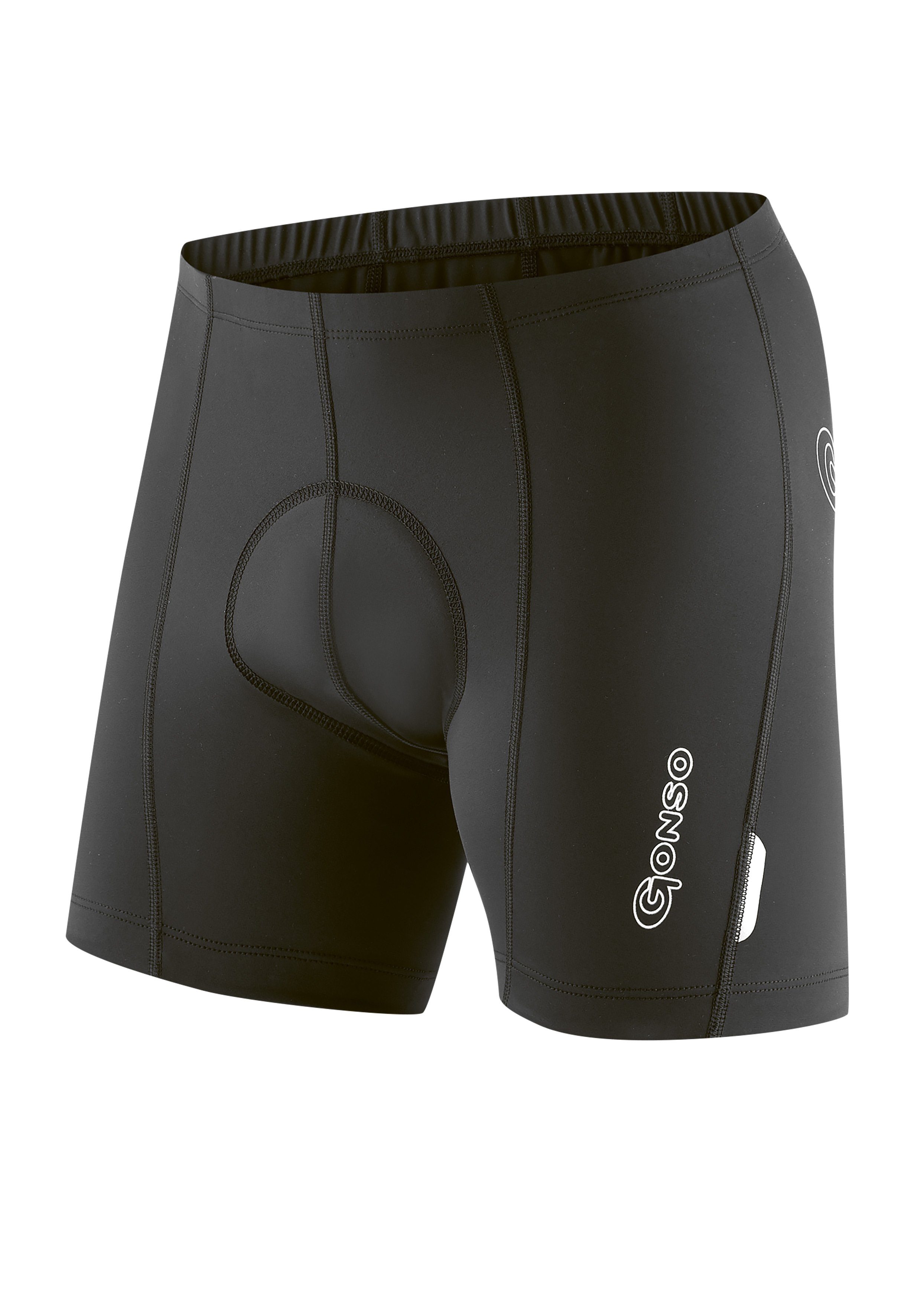 Gonso Fahrradhose Billy kurze Herren Radlerhose mit Sitzpolster, strapazierfähige Radhose