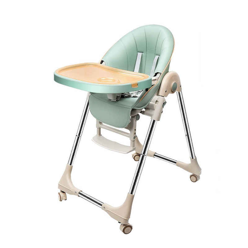 OUNUO Hochstuhl Baby Kindersitz Verstehllbar und Klappbar Kinderstuhl