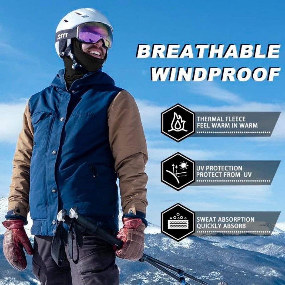 ROCKBROS Sturmhaube Herbst Winter Balaclava (Gesichtshaube Einheitsgröße Herren/Damen) Winddicht Warm