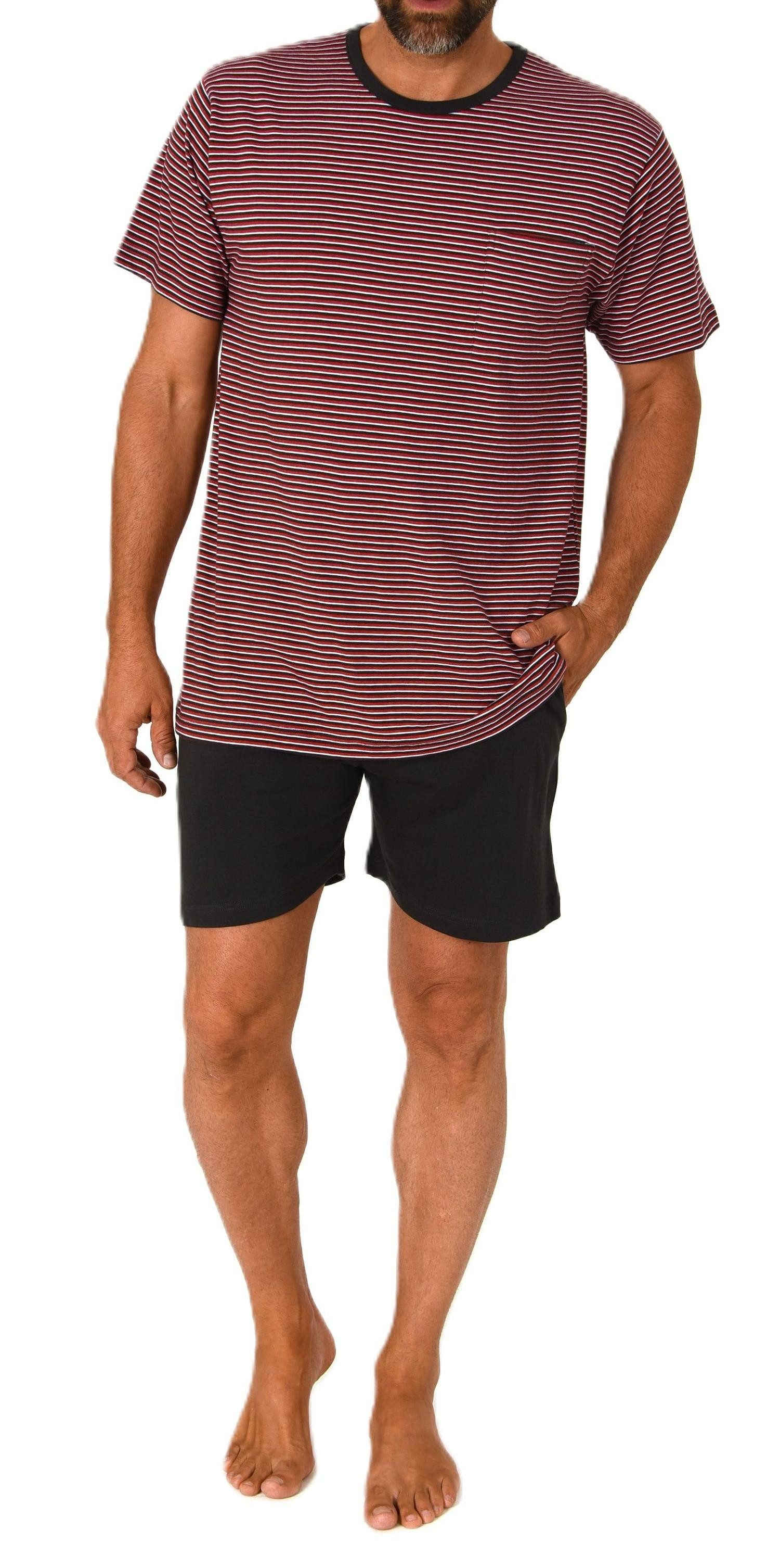 Normann Pyjama Normann Herren kurzarm Schlafanzug Shorty Pyjama - auch in Ü günstig online kaufen
