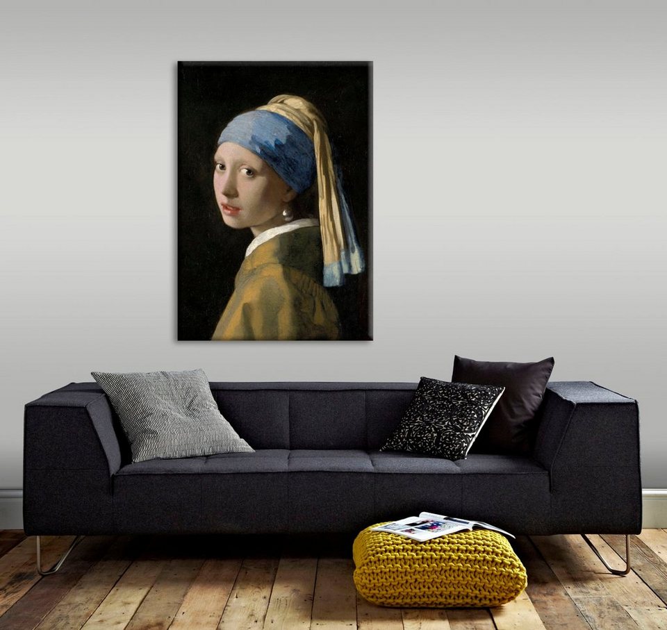 for pare, met Vermeer Jan the Art de Meisje Leinwandbild home