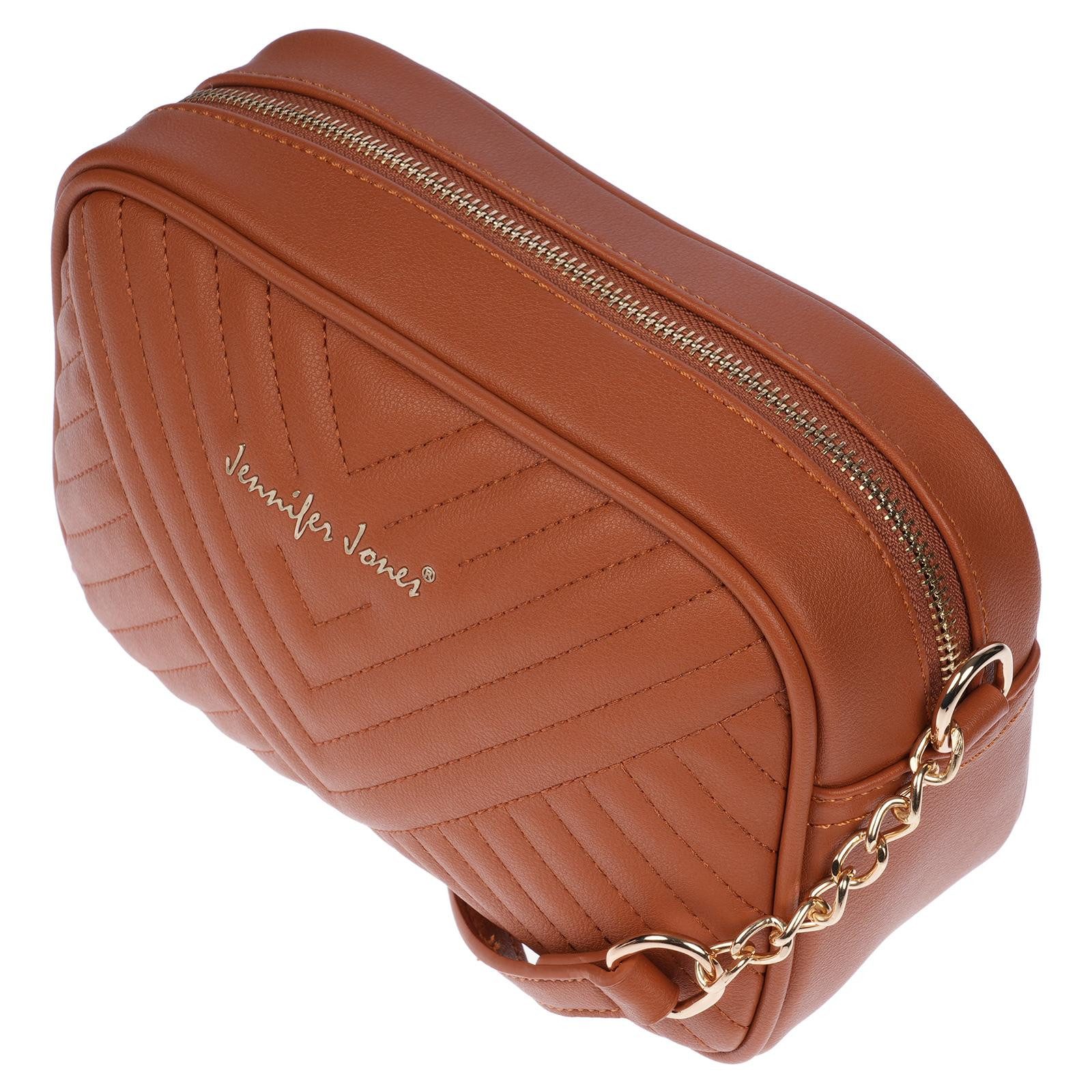 Christian Wippermann Umhängetasche Damen Tasche Schultertasche Umhängetasche Crossover Bag (1 tlg), Leder Optik Handtasche Schwarz