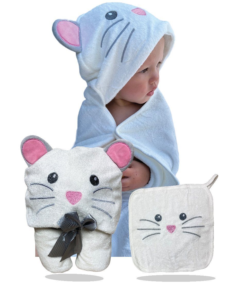 HECKBO Kapuzenhandtuch Maus inkl. Waschlappen, ab günstig online kaufen