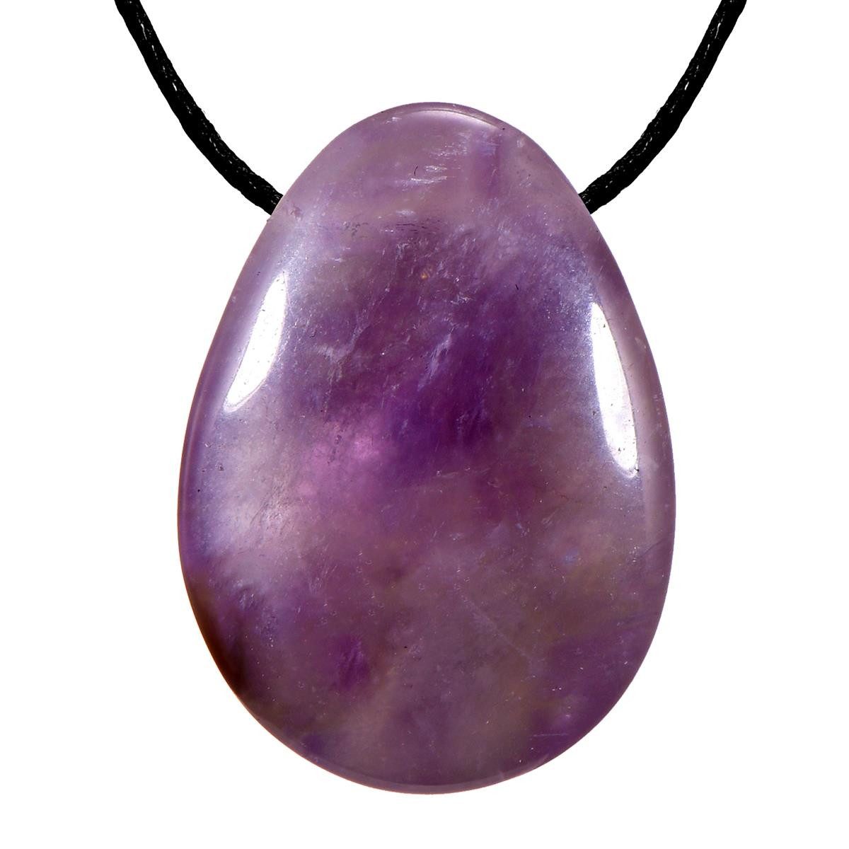 Morella Kette mit Anhänger Morella Halskette mit Edelstein (1-tlg), Damenkette mit Edelstein in Tropfenform, Chakra, im Samtbeutel