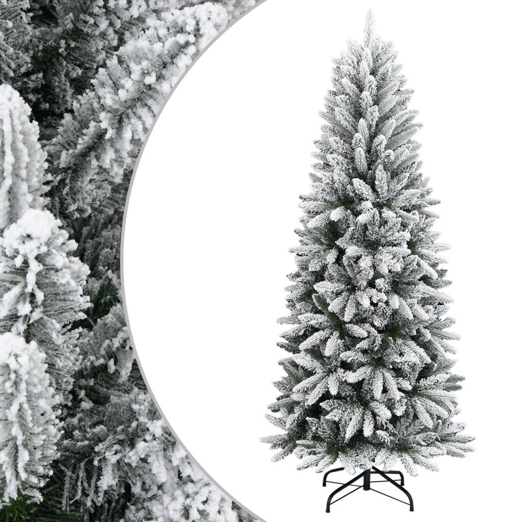 vidaXL Künstlicher Weihnachtsbaum Weihnachtsbäume Warmes Weiß PVC und Plastik und Stahl und PE