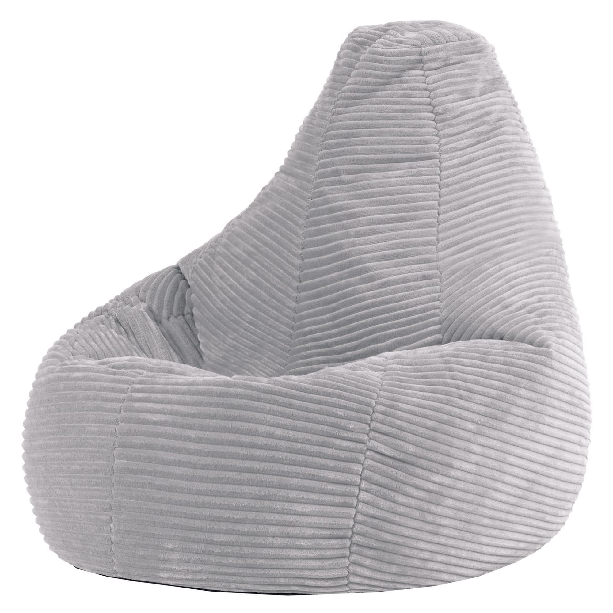 icon Sitzsack Kinder Sessel aus Cord Flauschig „Dalton", 69x59x65cm, Made in Germany, für Kinderzimmer, mit Füllung