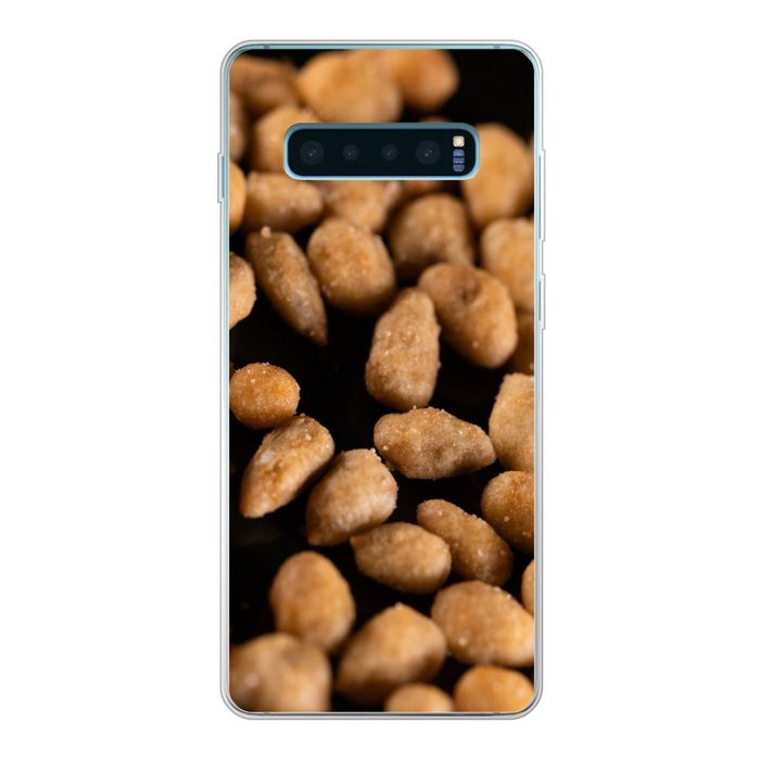 MuchoWow Handyhülle Gebackene Sonnenblumenkerne mit Salz Phone Case Handyhülle Samsung Galaxy S10+ Silikon Schutzhülle