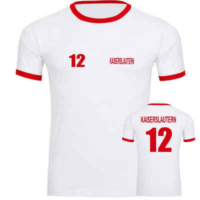 multifanshop T-Shirt Kontrast Kaiserslautern - Trikot 12 - Männer