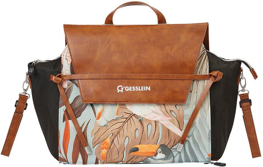 N°4 Germany Wickeltasche mit und sand, in Gesslein Flaschenhalter, Wickelauflage cognac, Made