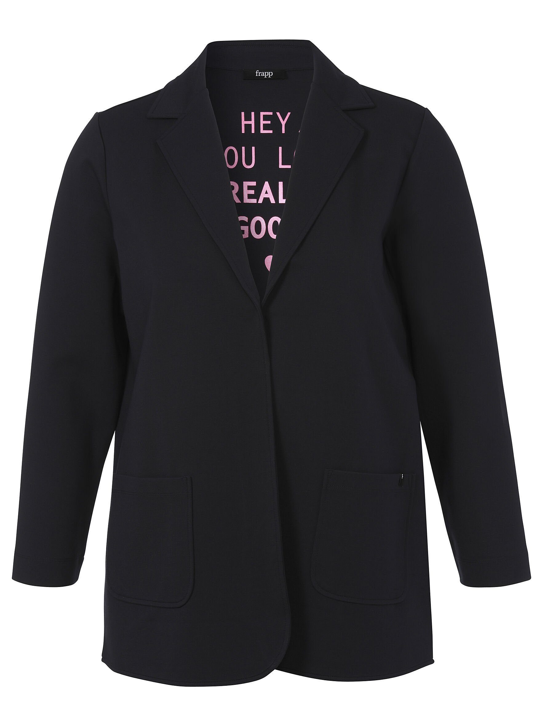 FRAPP Jackenblazer (1-tlg) in unifarbenem Stil