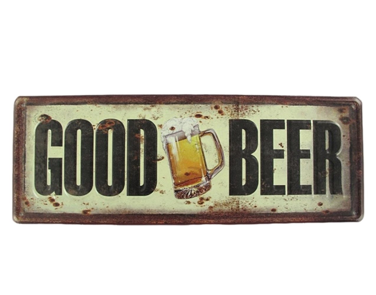 Metallschild Blechschild Reklameschild Good Beer Kneipen Schild