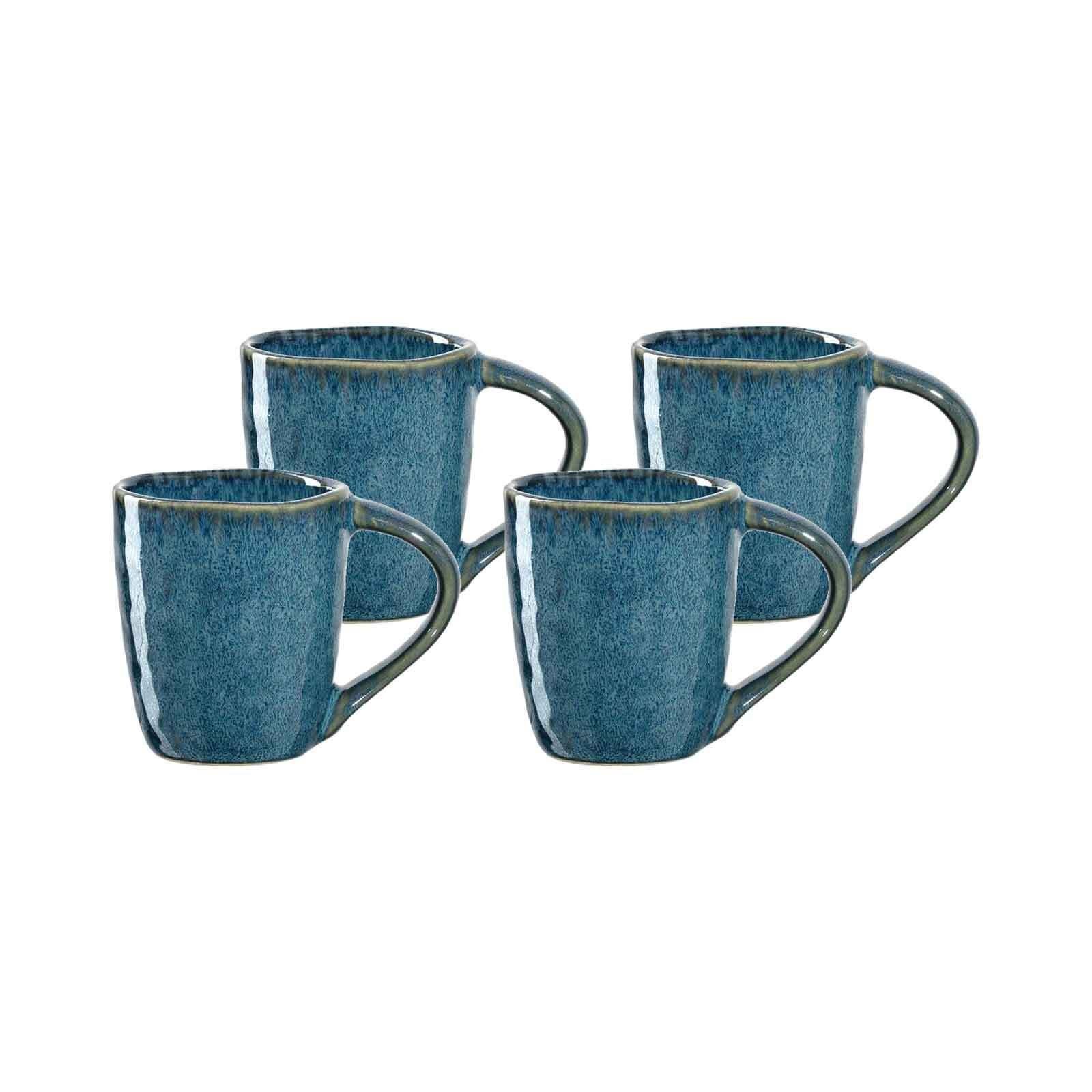 LEONARDO Espressotasse Matera Espressotassen Keramik 90 ml 4er Set, blau