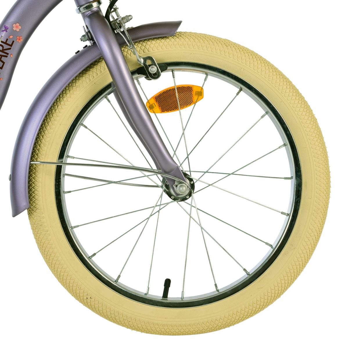 Volare Kinderfahrrad 18 Zoll Kinder Mädchen Fahrrad Mädchenfahrrad Rad Bike Blossom 31842, 1 Gang, Rücktrittbremse, Korb, Seitenständer, Puppensitz