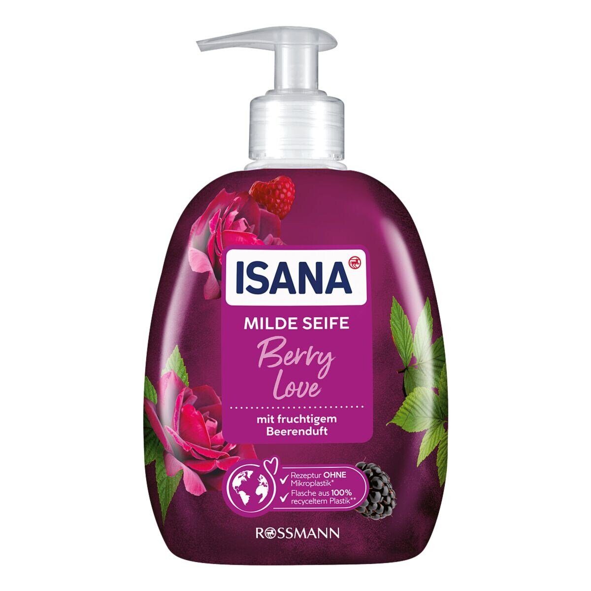 ISANA Flüssigseife Berry Love, mit Softpflege-Komplex und Pflegelipid, 500 ml