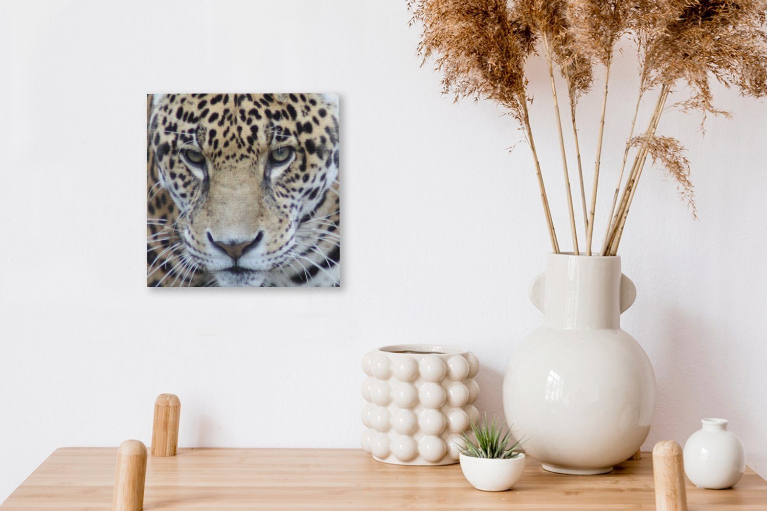 OneMillionCanvasses® St), Leinwand Wohnzimmer Jaguar Schlafzimmer - - (1 Raubtier Bilder für Leinwandbild Augen,