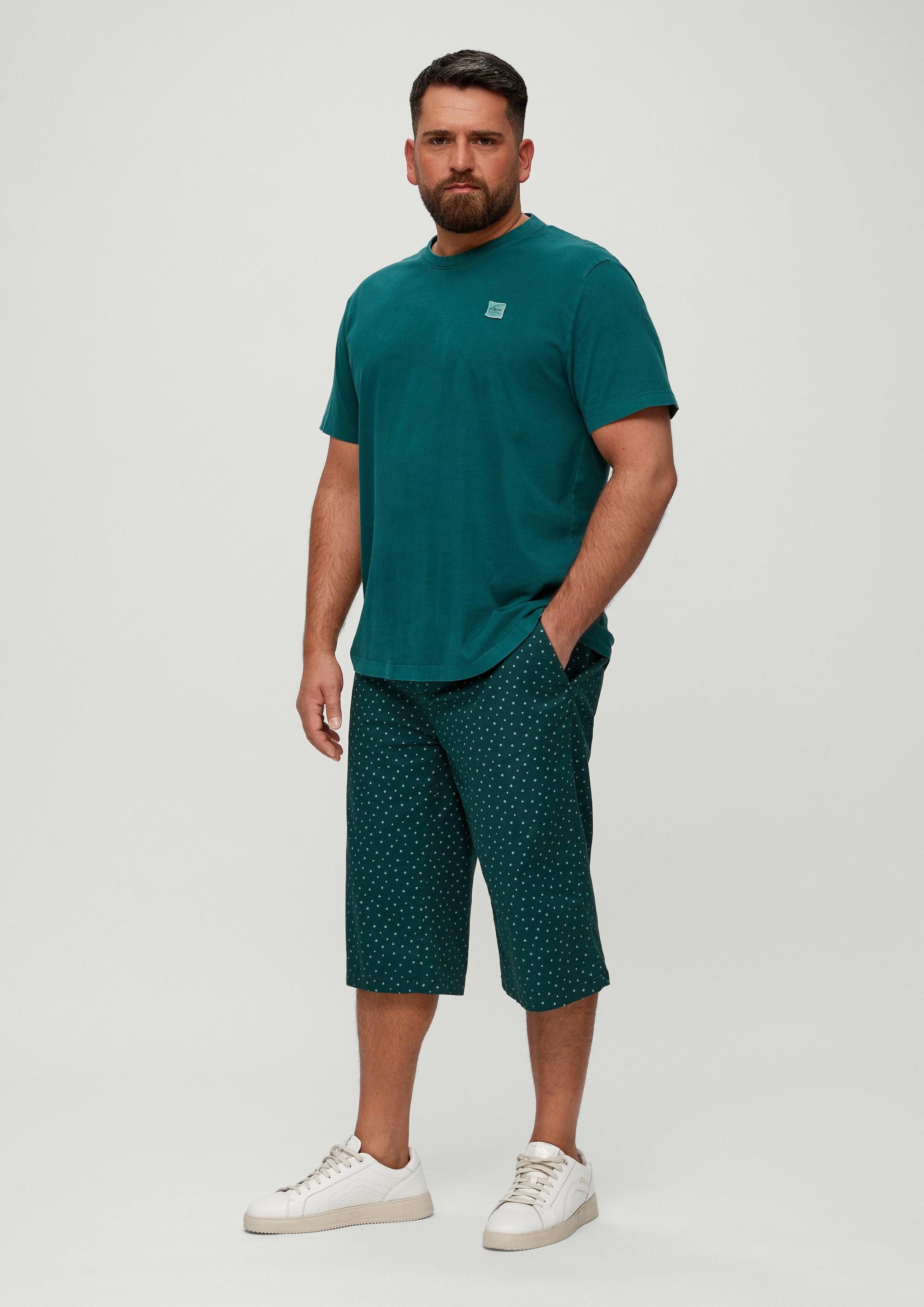 s.Oliver Shorts Hose DETROIT Slim: Bermuda mit Allover-Print