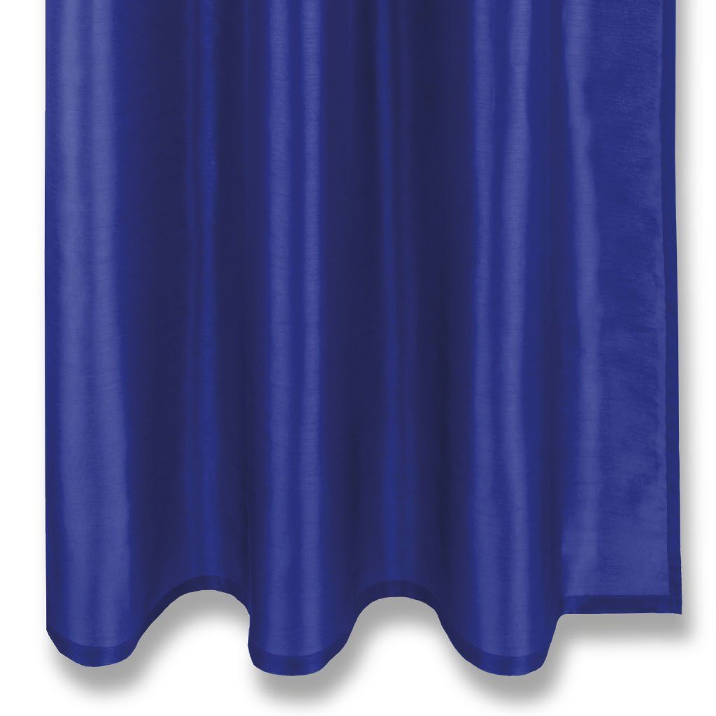 St), Arsvita, Alessia Blickdichter Blau Vorhang, vielen in (1 blickdicht, Schlaufen und Fertiggardine Schlaufen mit Dekoschal Größen Microfaser, (Schlaufenschal), Farben