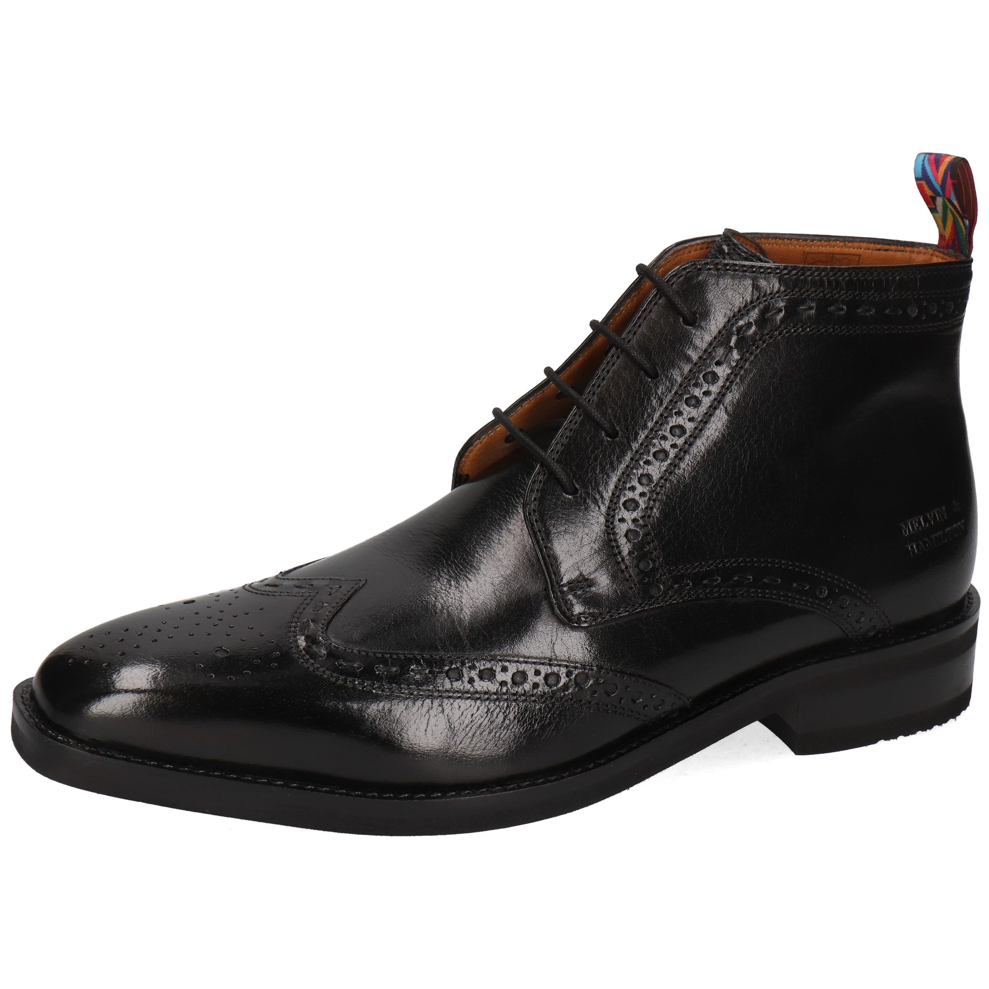 Melvin & Hamilton Jeff 7 Leder-Stiefeletten für Herren Stiefelette Flache Absätze, Echtes Leder, Vegetabile Gerbung