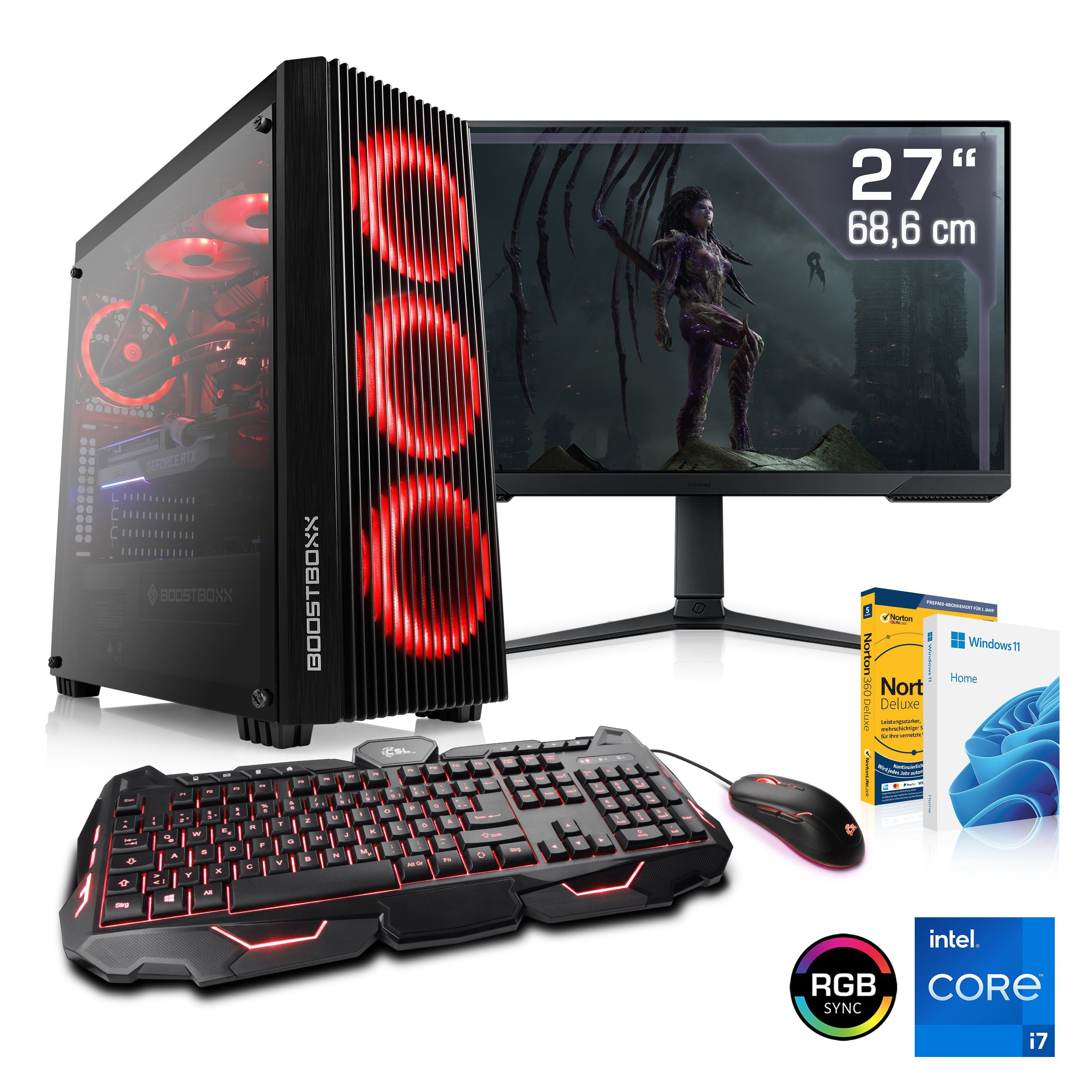 CSL HydroX L7151 Gaming-PC-Komplettsystem (27", Intel® Core i7 13700KF ...