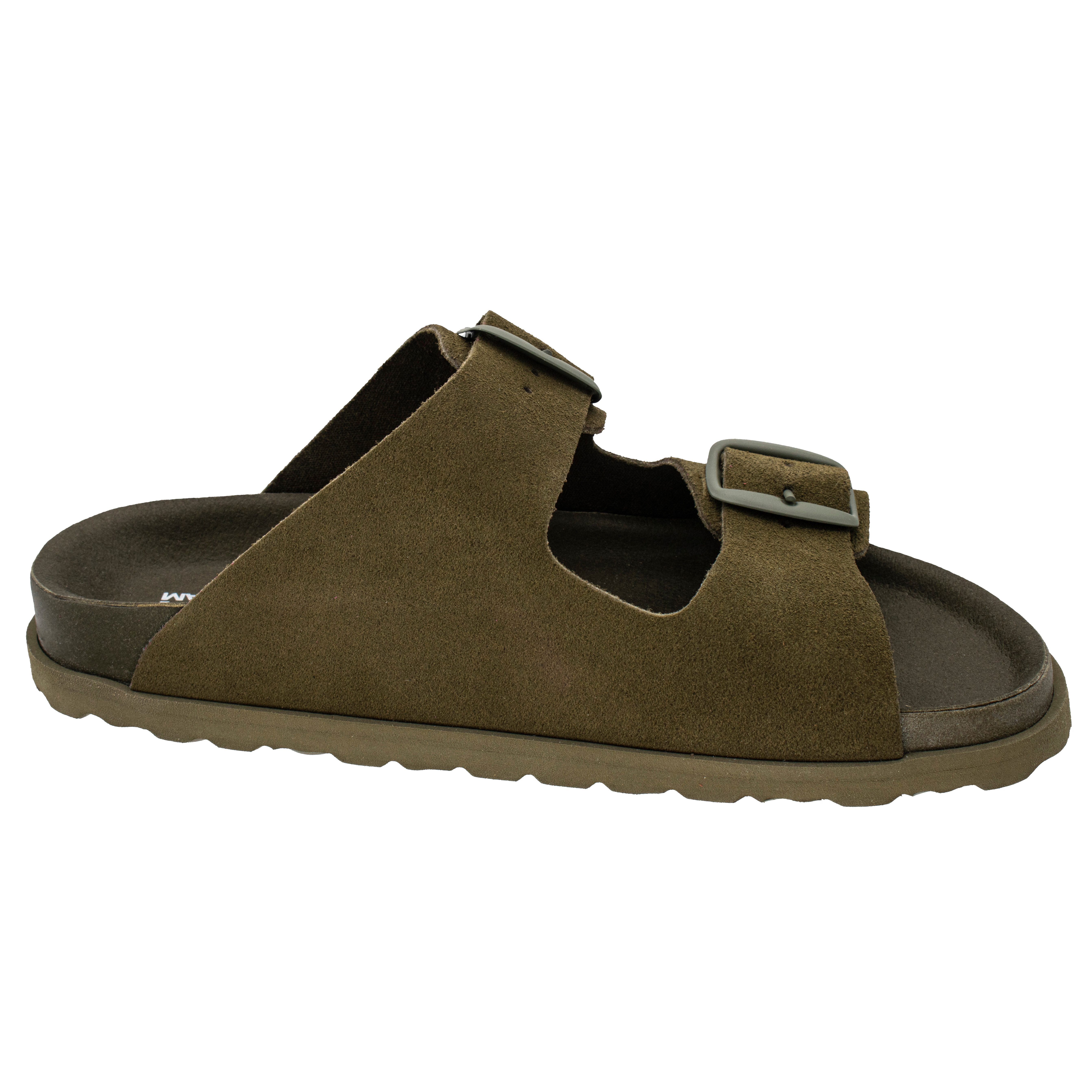Fischer-Markenschuh Alma Pantolette aus Veloursleder, mit günstig online kaufen
