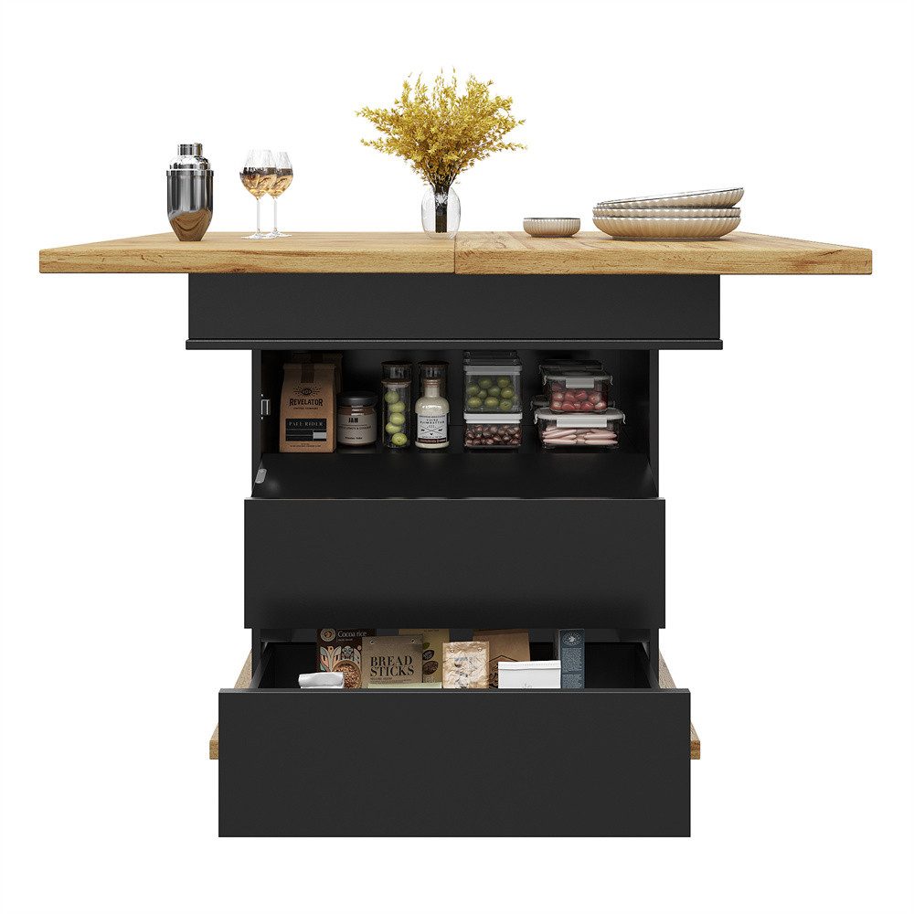 OKWISH Esstisch Multifunktionaler Ausziehtisch (Ausziehbarer Teleskoptisch günstig online kaufen