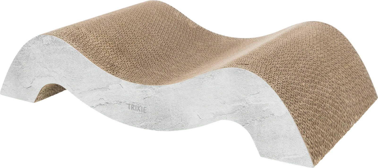 Kratzpappe Kratzwelle XXL - grau - 64 × 14 × 37 cm