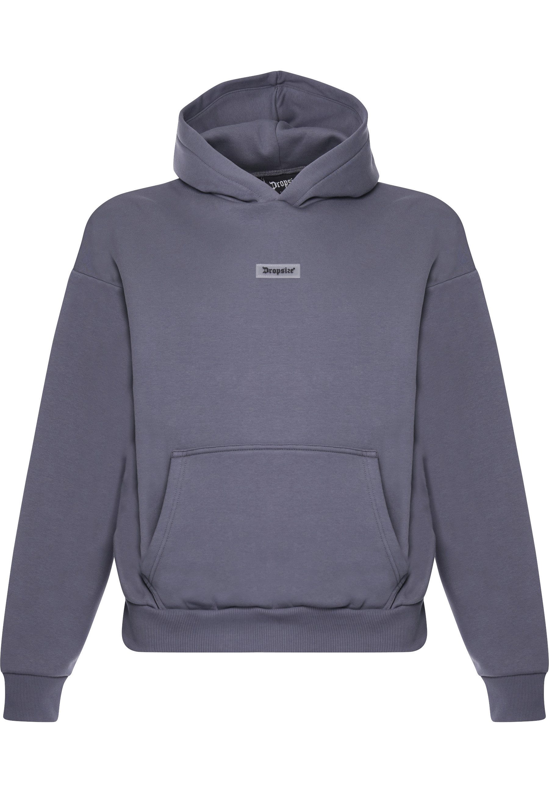 Dropsize Kapuzenpullover Dropsize HEAVY OVERSIZE MIDDLE RUBBER PATCH HOODIE günstig online kaufen