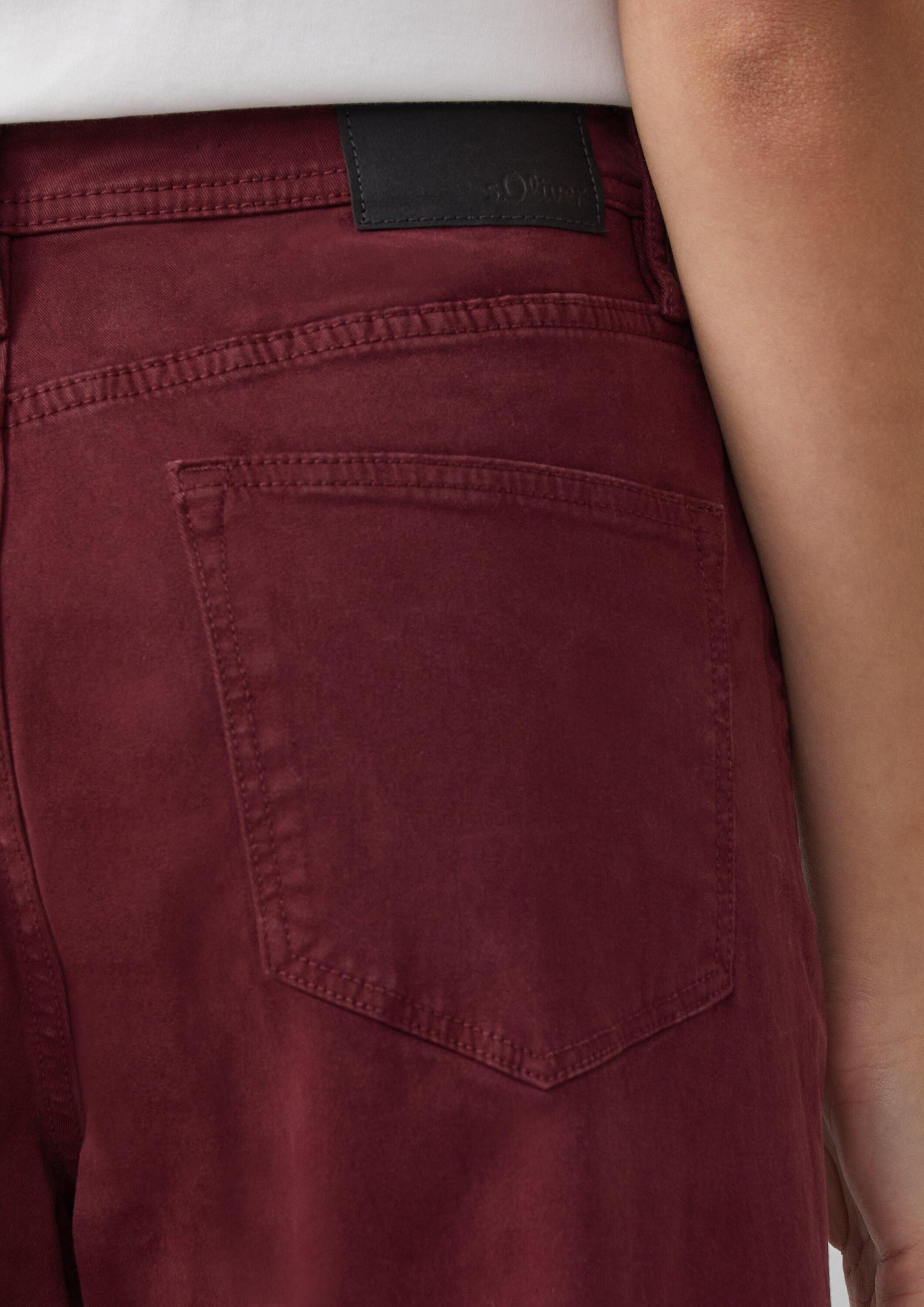 s.Oliver Weite Jeans Jeans-Hose SURI Coloured Jeans Suri / Regular Fit / High Rise / Wide Leg