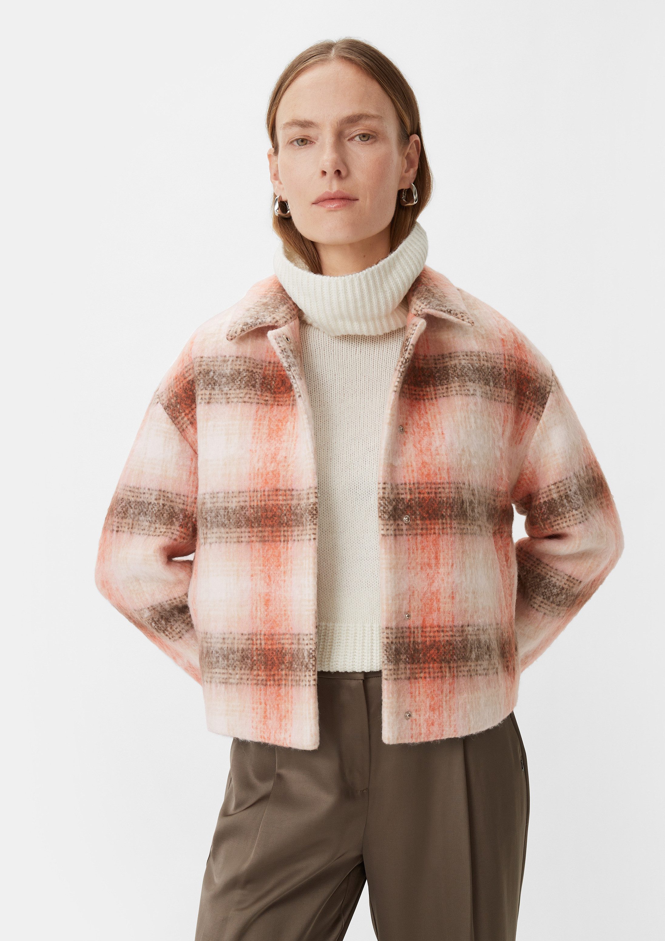 comma Jackenblazer Indoor-Jacke Jacke im Boxy-Schnitt